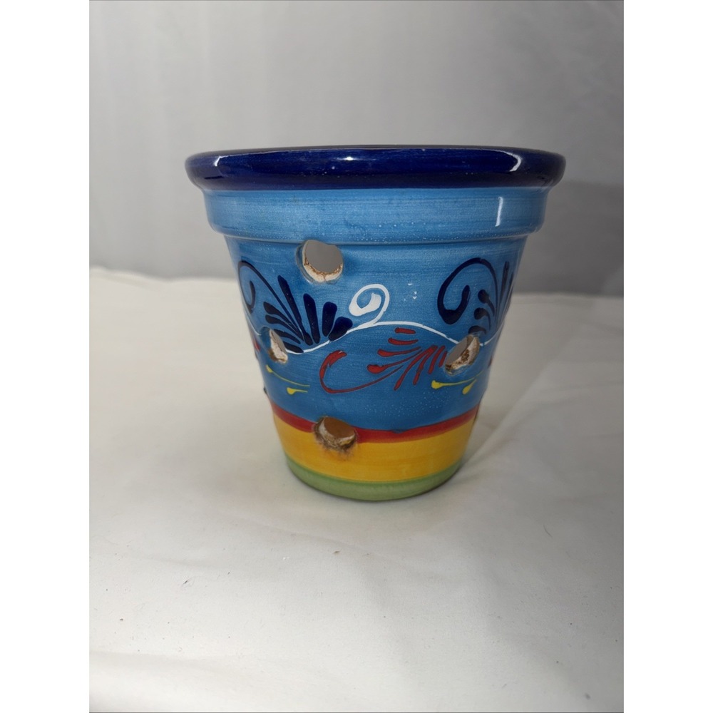 Flower Pot Made In Spain Colorful Art